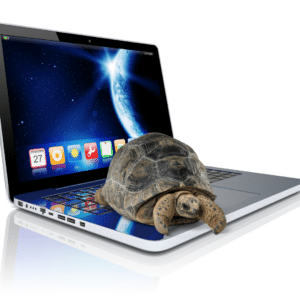 Slow computer with turtle